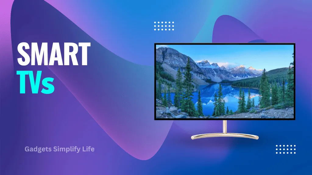 A sleek, modern smart TV displaying a vibrant home screen interface with popular streaming apps like Netflix, YouTube, and Prime Video, representing the best smart TVs available today.